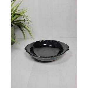 Vintage Frankoma Pottery Bowl 40B Black, Replacement For Set Bowl only